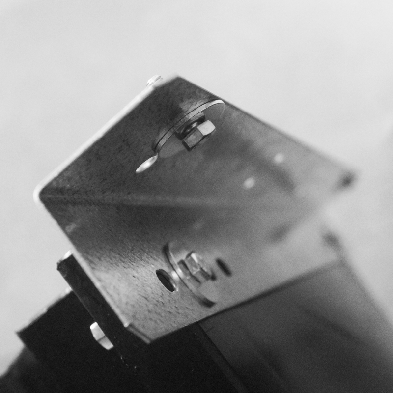 close up of tank mounts