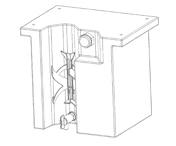 UB15 water tank line drawing
