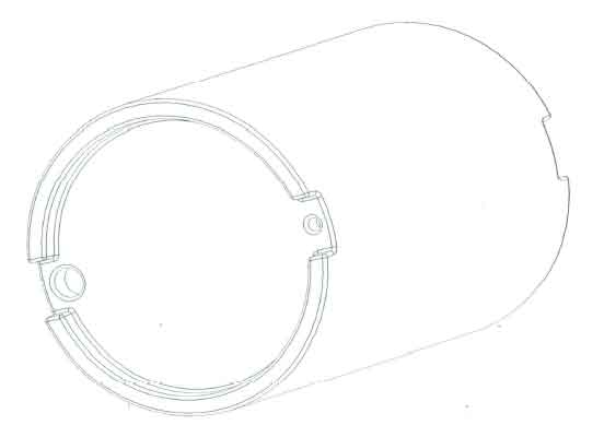 UB200Round water tank line drawing