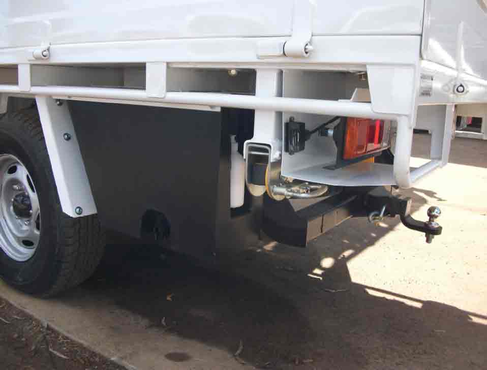 UB30SL tank shown mounted on rear mudguard