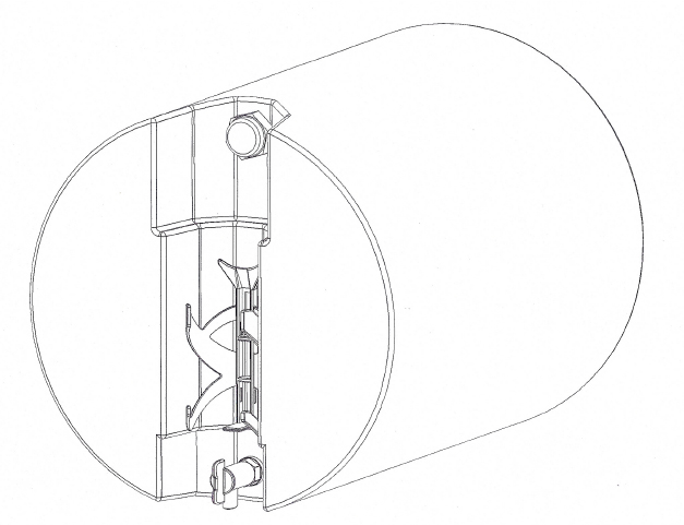 UB60R water tank line drawing